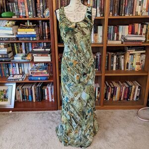 SUNNY girl maxi dress size small chiffon animal print nwt modcloth